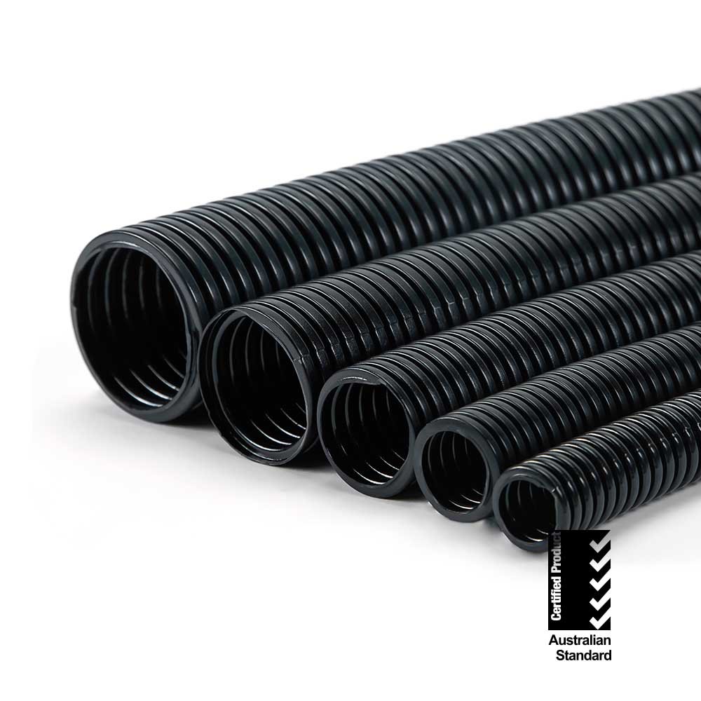 black corrugated conduit as-nzs 2053