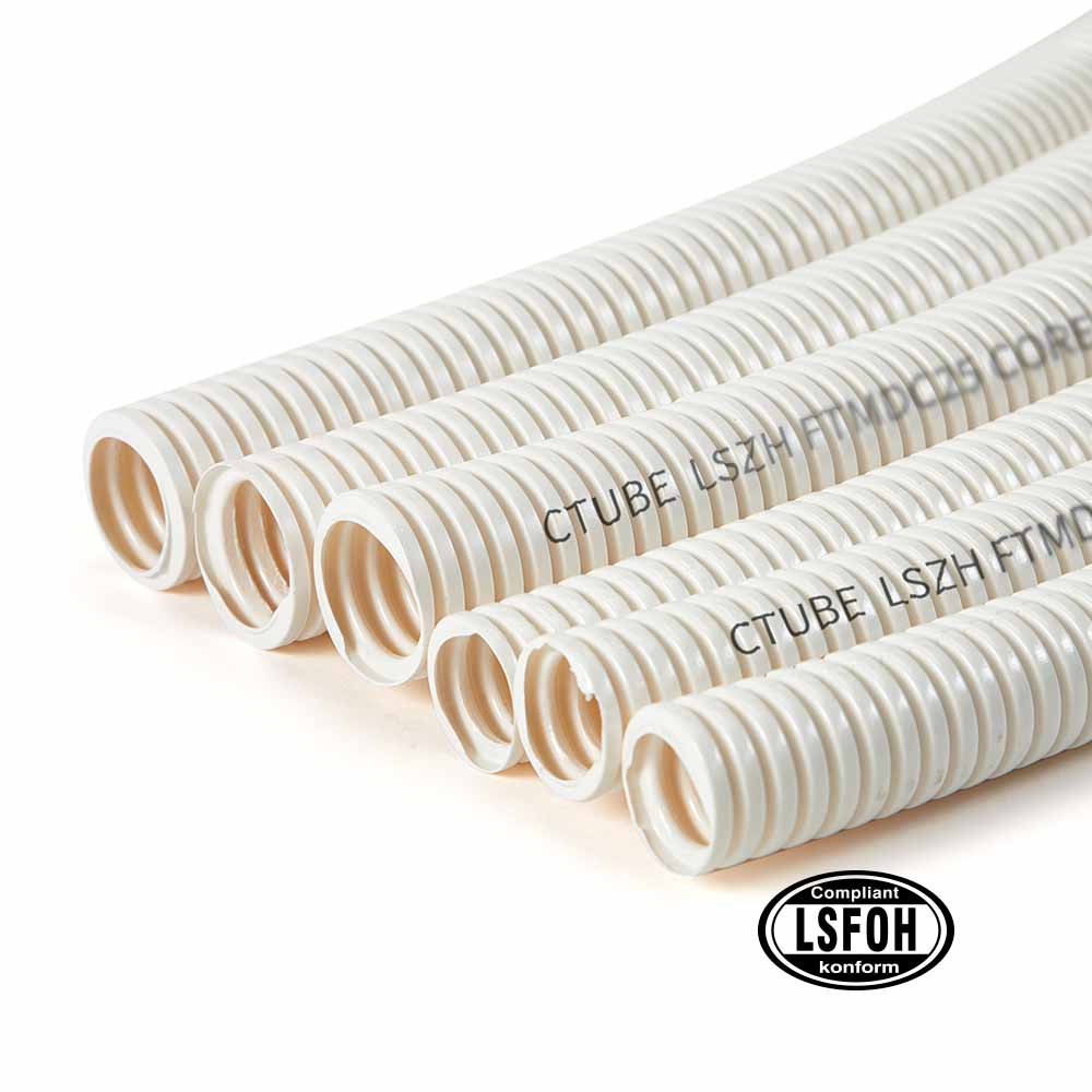 lszh white corrugated conduit pipe