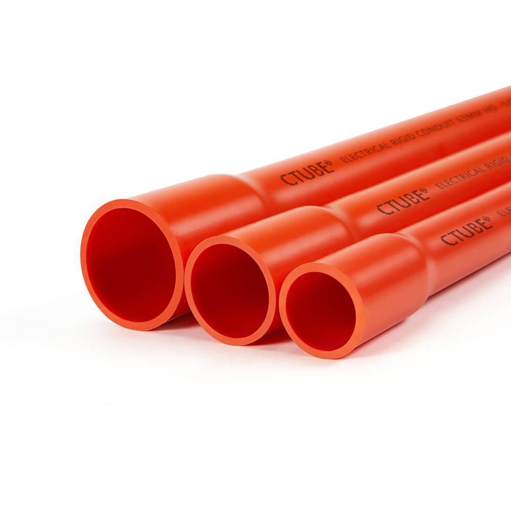 orange rigid conduit pipe as nzs 2053